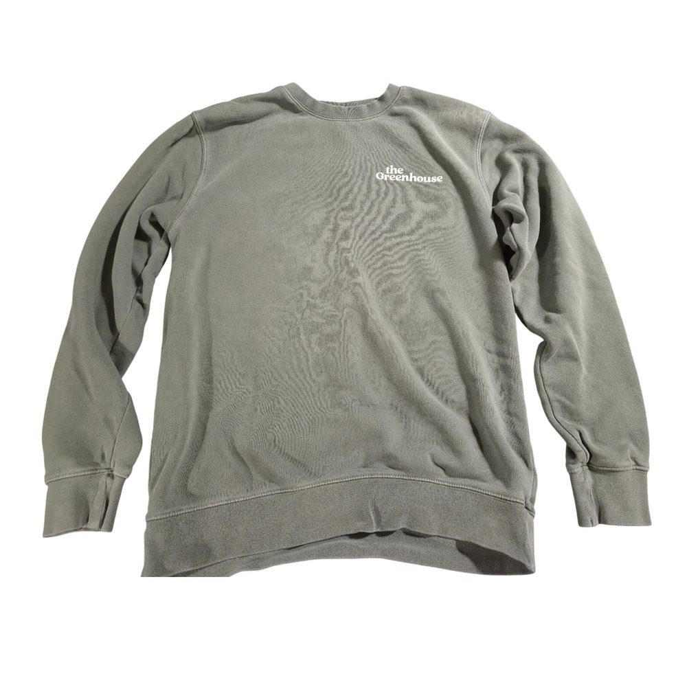 The Greenhouse Stay Rooted Grow Wild Sweatshirt Crewneck Pullover Size S